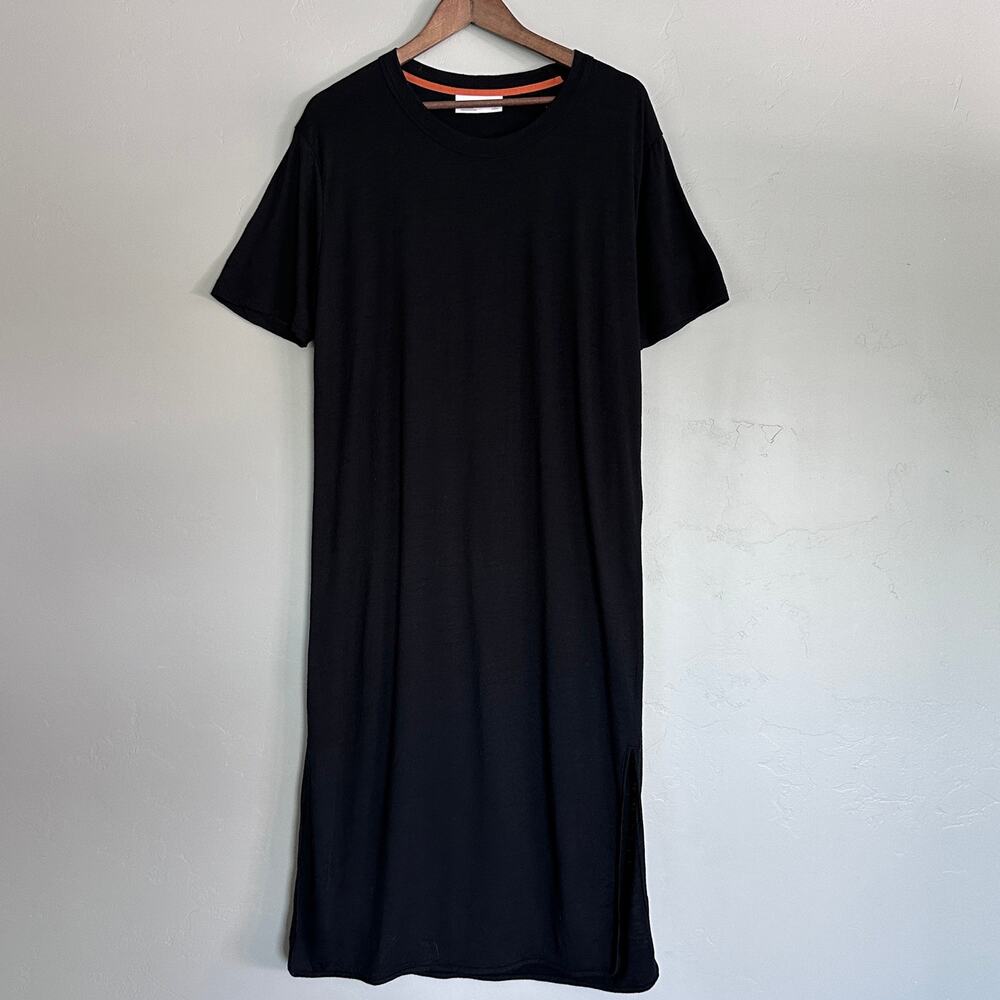 Icebreaker Merino Wool Granary Tee Shirt Dress Large EUC Travel Gorpcore $2000